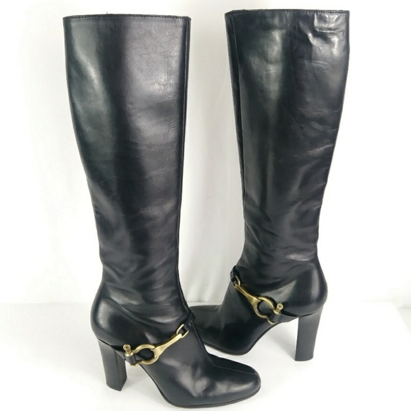 Burberry Shoes - 💥FIRM Burberry Tall Knee High Leather Boots 38